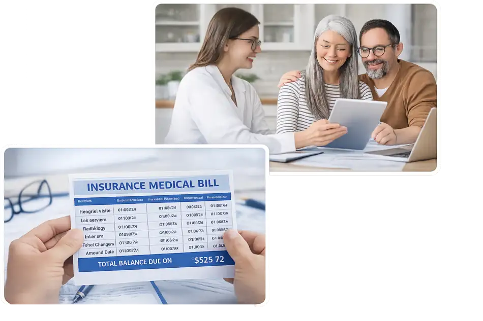 A conversation about coverage and paperwork